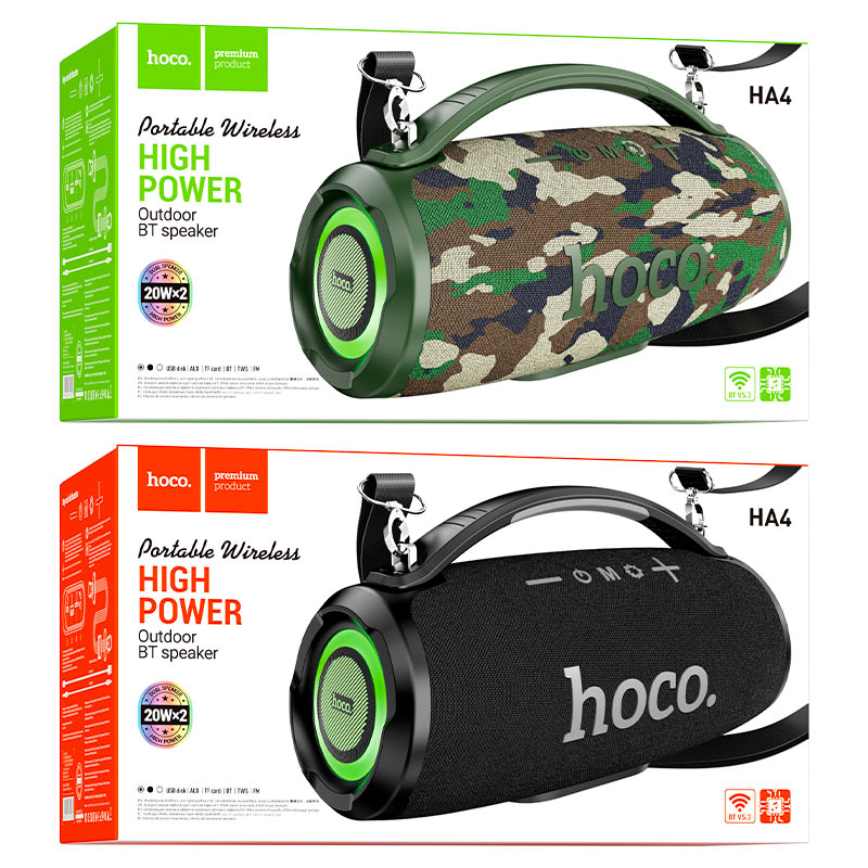 Wireless speaker “HA4 Surge” portable loudspeaker.