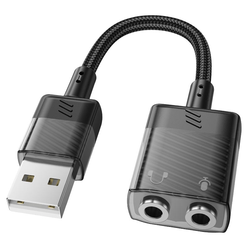 Adapter USB-A to 2 × 3.5mm “LS37 Spirit” audio converter.