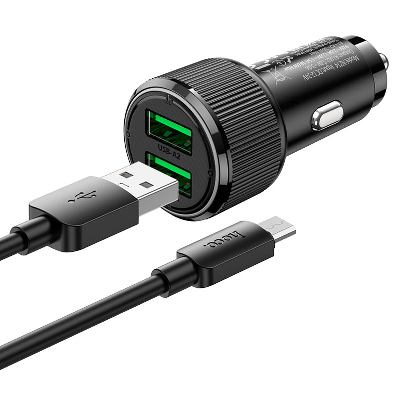 Car charger “NZ14 Guerrero” 36W cable set