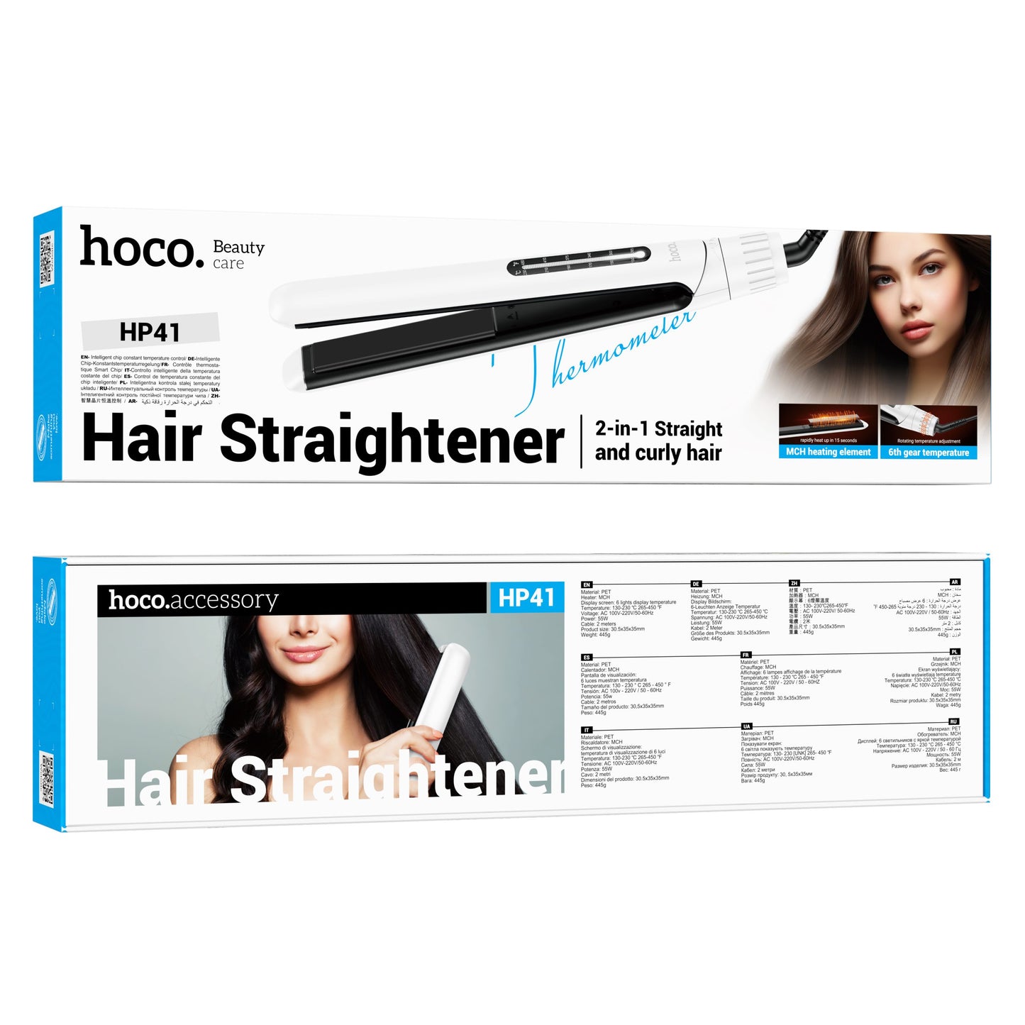 Hoco HP41 Straight And Curly Hair Straightener