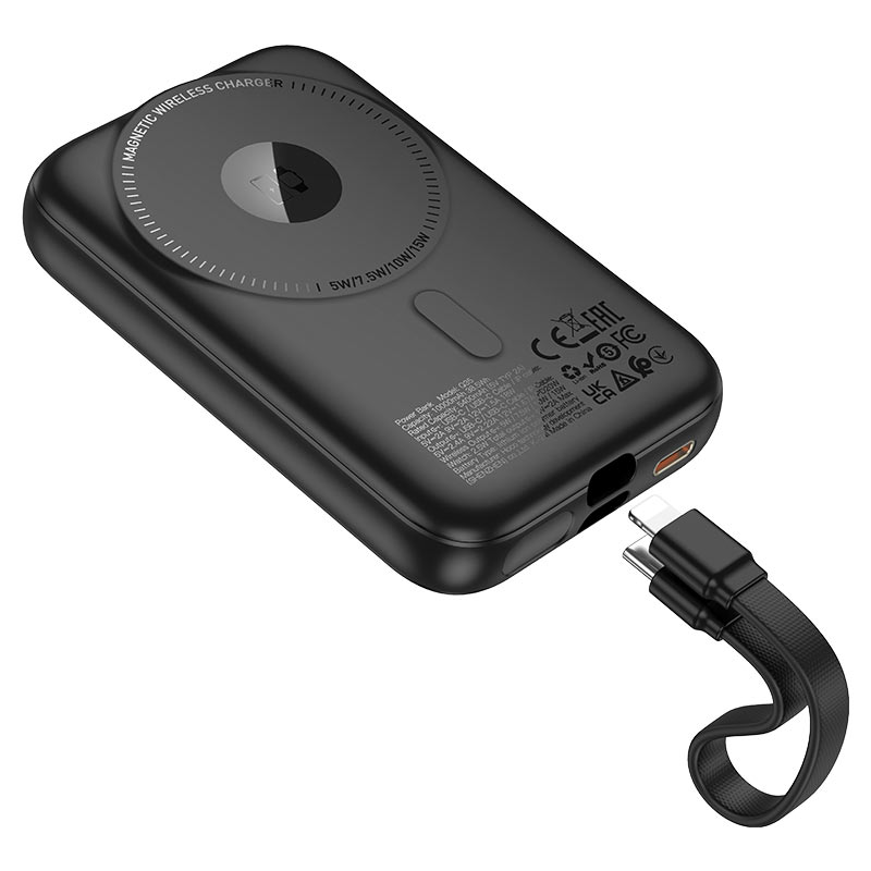 Power bank “Q35 Portable” PD20W wireless charging 10000mAh.