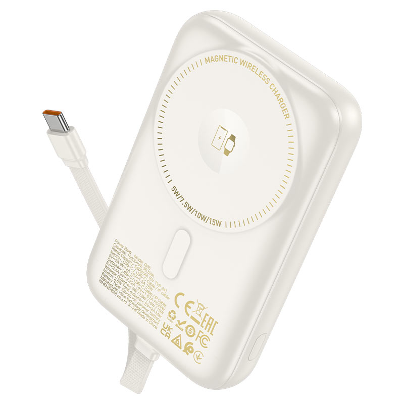 Power bank “Q35 Portable” PD20W wireless charging 10000mAh.