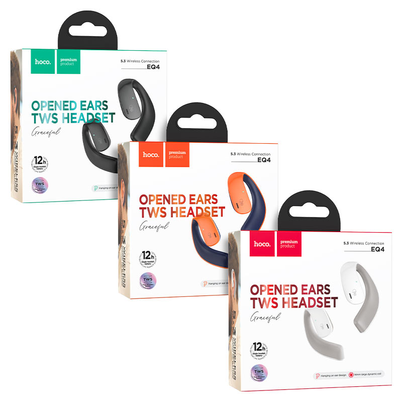 TWS headset “EQ4 Graceful” air conduction
True wireless stereo headset.