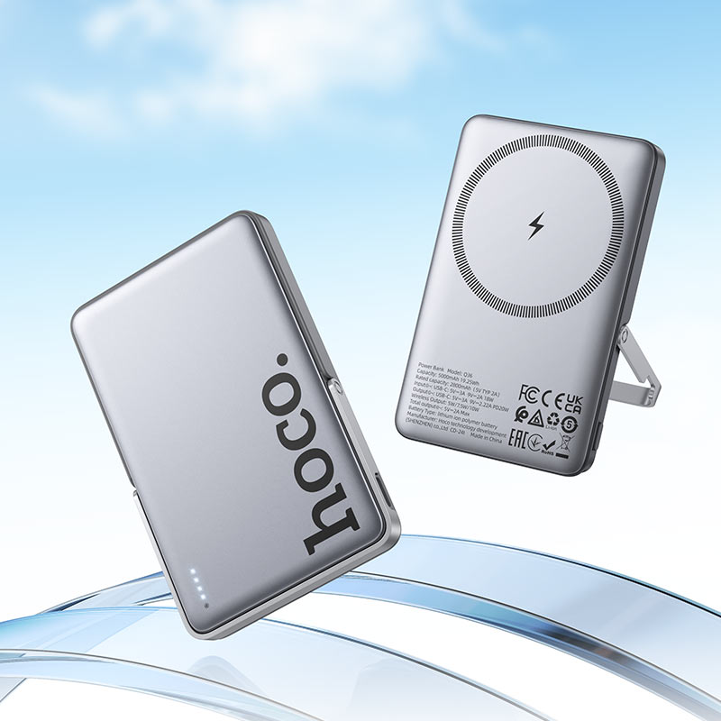 Power bank “Q36 Sunlight” PD20W wireless charging 5000mAh.