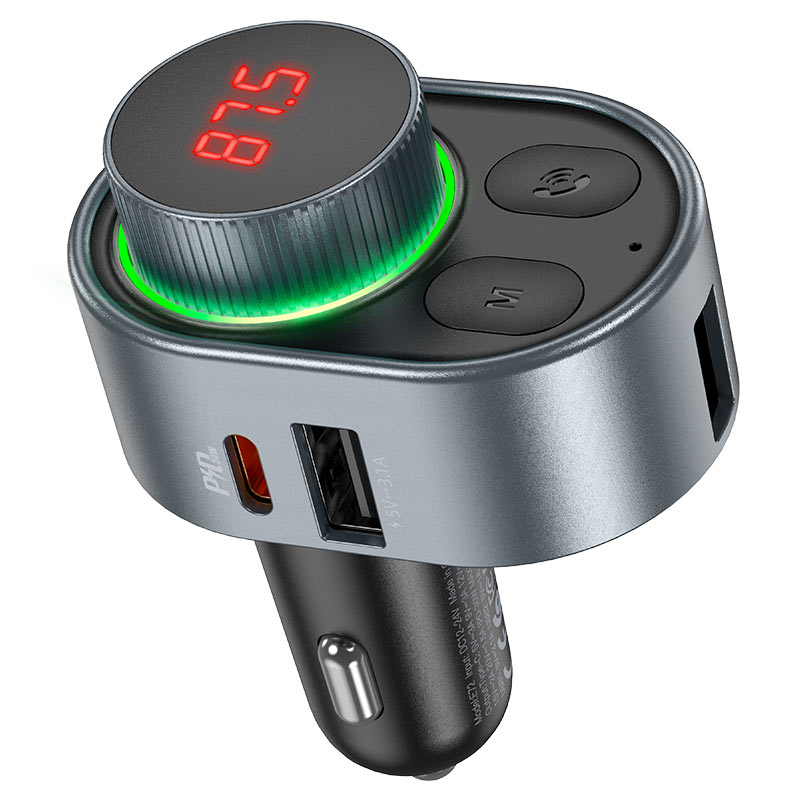 Car charger "E72 Alegria" PD30W with wireless FM transmitter