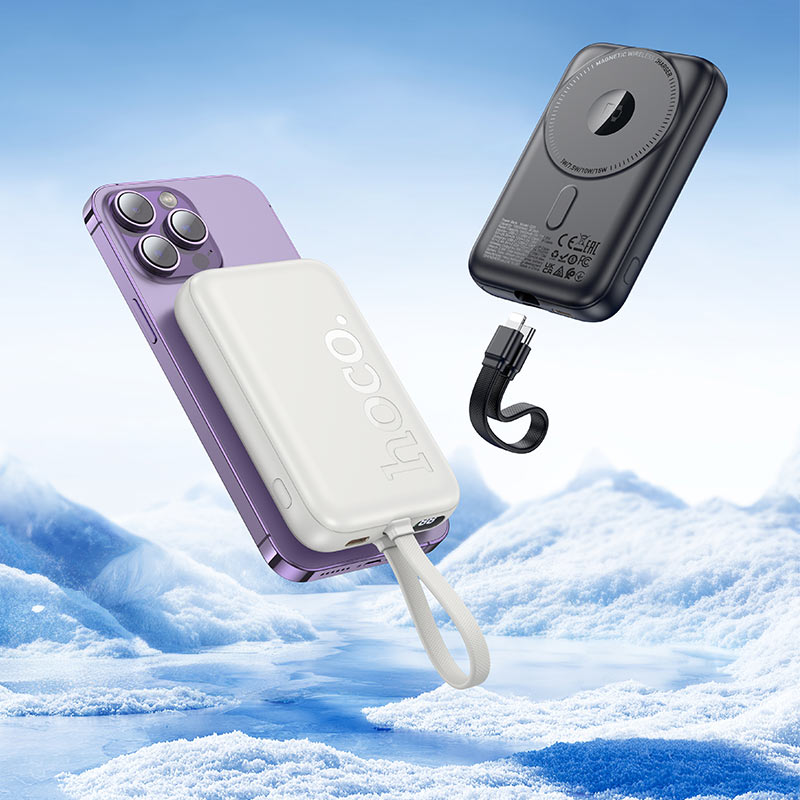 Power bank “Q35 Portable” PD20W wireless charging 10000mAh.