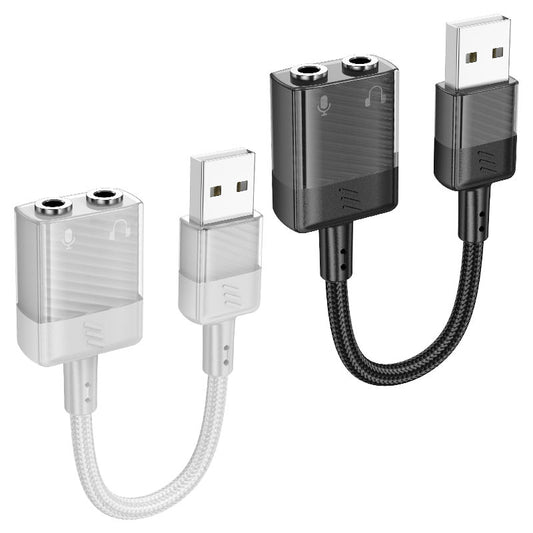 Adapter USB-A to 2 × 3.5mm “LS37 Spirit” audio converter.