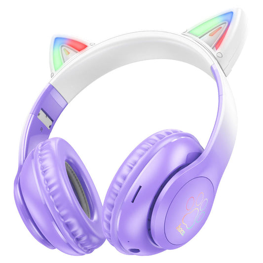 Headphones “W42 Cat Ears” wireless wired