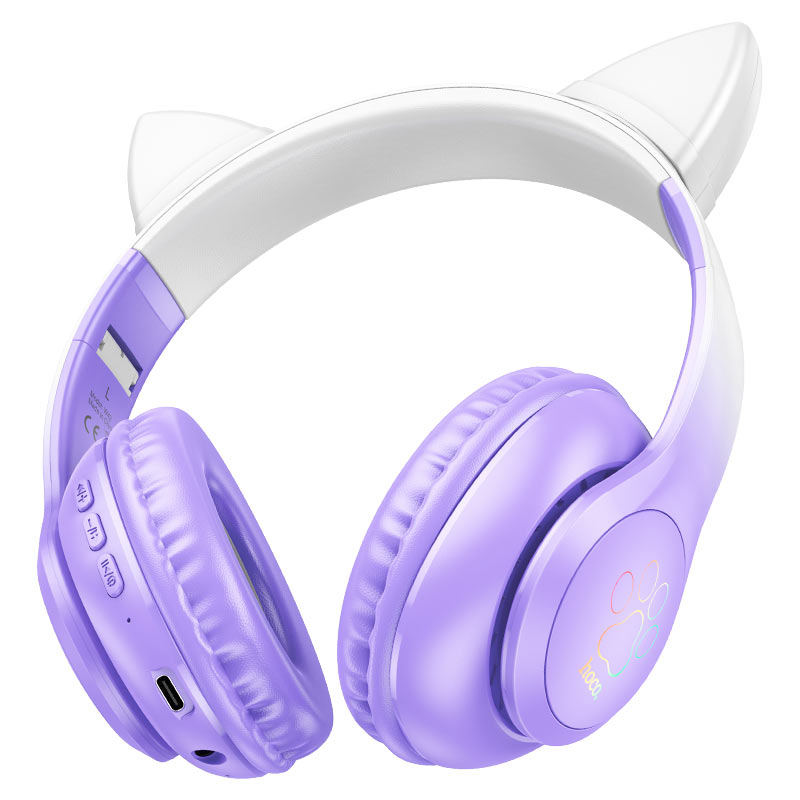 Headphones “W42 Cat Ears” wireless wired