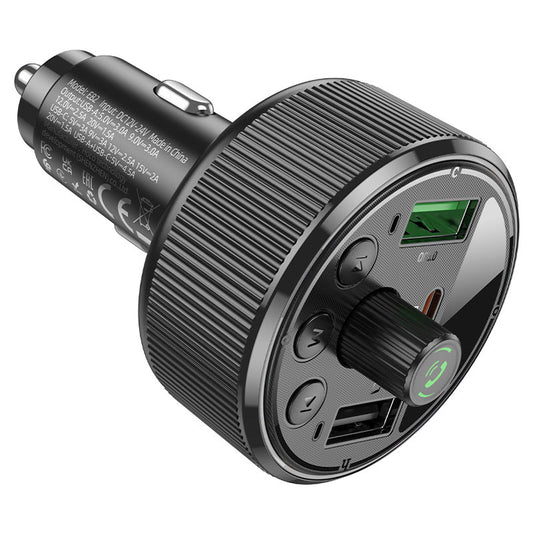 Car charger “E82 Guerrero” PD30W QC3.0 with wireless FM transmitter