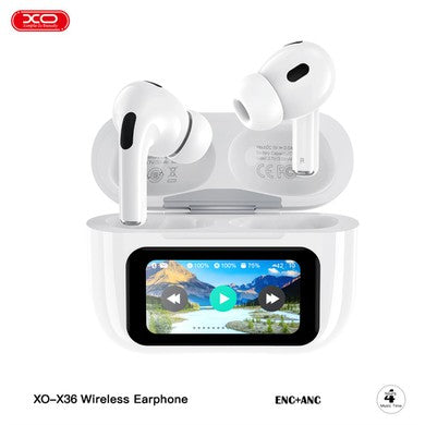 XO X36 Smart Screen ANC TWS Bluetooth Headset