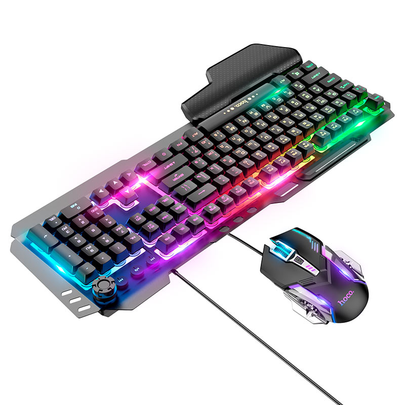 Keyboard + mouse set “GM12 Light and shadow” RGB EN / RU.