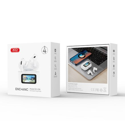 XO X36 Smart Screen ANC TWS Bluetooth Headset