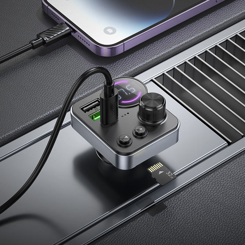 Car charger “E86 Alegria” PD30W QC3.0 with wireless FM transmitter